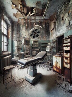 cover image of The Cursed Basement of the Hospital and the Angel of Death